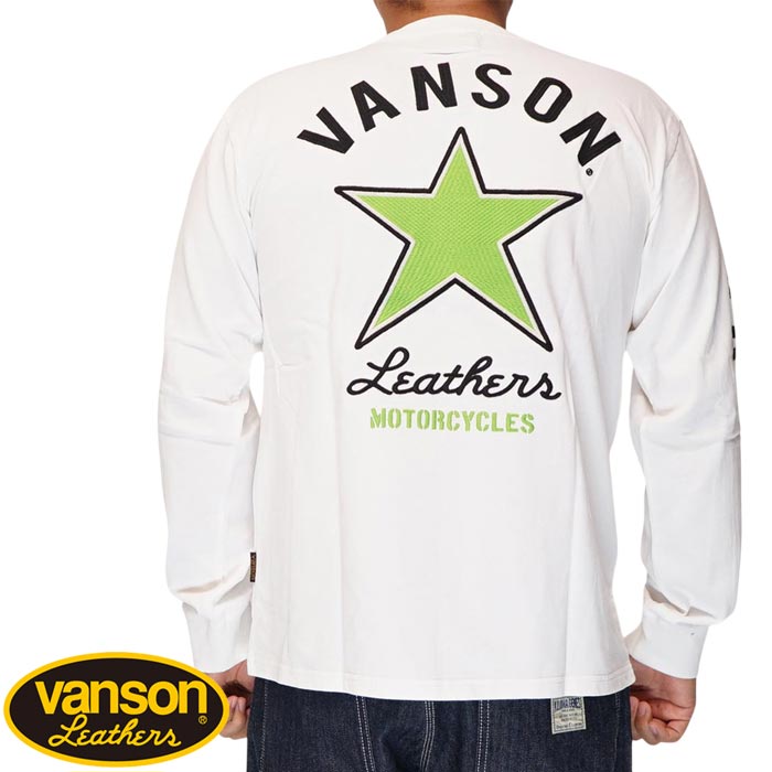 VANSON バンソン ロング Tシャツ メンズ ロンT ワンスター NVLT-2508 送料無料