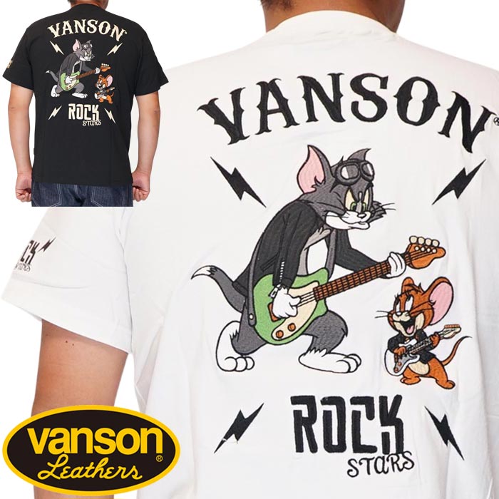 VANSON バンソン トムとゼラチン 二人三脚 プルオーバー 半袖 メンズ TJV-2513 貨物輸送無料