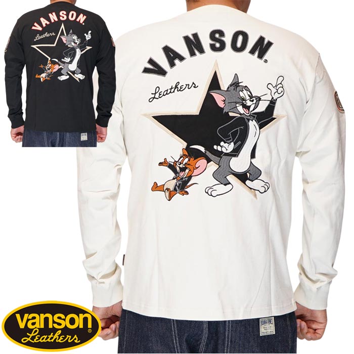 VANSON バンソン トムとゼラチン 共同研究 ロング プルオーバー メンズ TJV-2532 貨物輸送無料