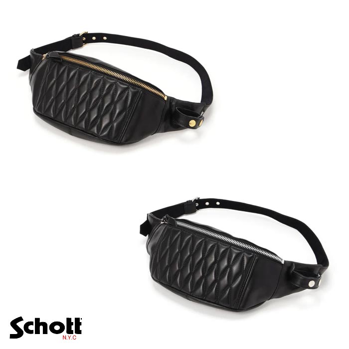 Schott(ショット) ボディ バッグ レザー BAG 鞄 メンズ PADDED BODY BAG 本革 ショルダー 782-5976008 送料無料