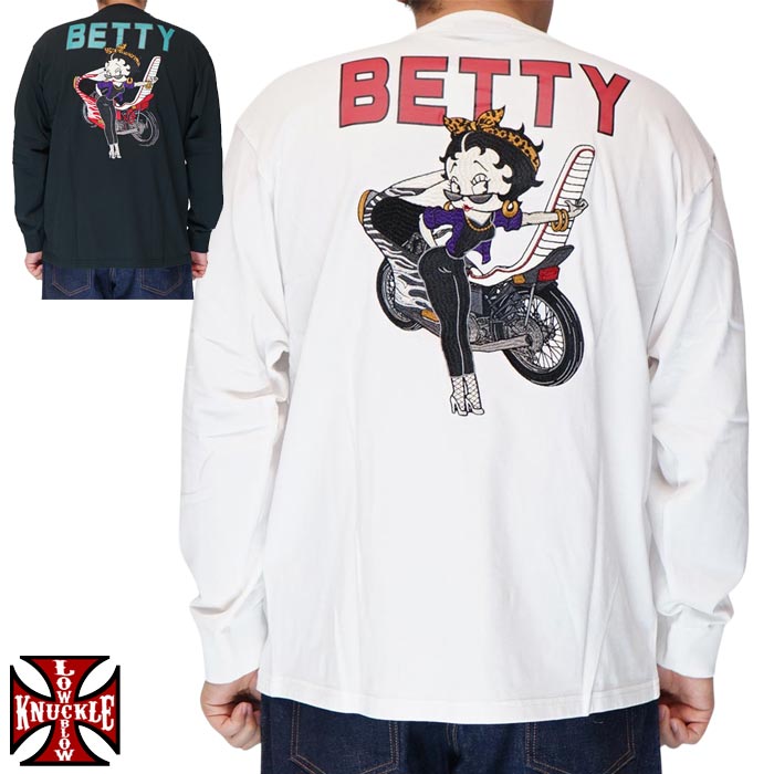 ローブローナックル LOW BLOW KNUCKLE ベティブープ コラボ Ｔシャツ 長袖 メンズ 特攻 ヤンキー ロンT 595860 送料無料 7,977円