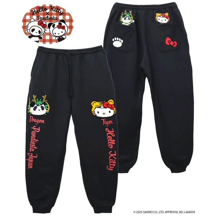 PANDIESTA パンディエスタ HELLO KITTY コラボ スウェットパンツ ボトム メンズ ハローキティ なりきり龍虎 595402 送料無料｜和柄 ジーンズプラザ摩耶葛西店
