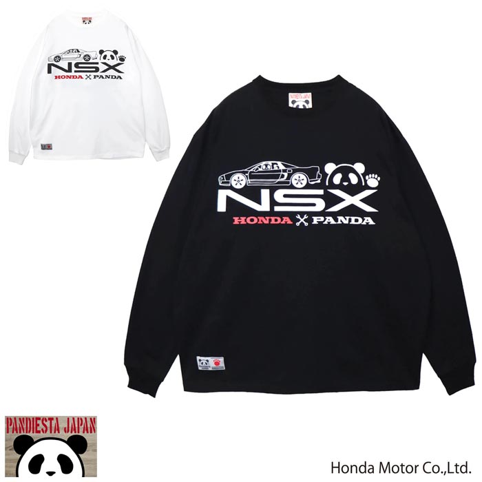 ホンダ Honda パンディエスタ PANDIESTA コラボ ロング Tシャツ パンダ NSX オートワークス ロングスリーブ 和柄 595508 送料無料