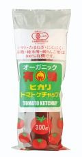 【10個セット】ヒカリ　有機トマトケチャップ・チューブ３００ｇ 【北海道・沖縄以外送料無料】