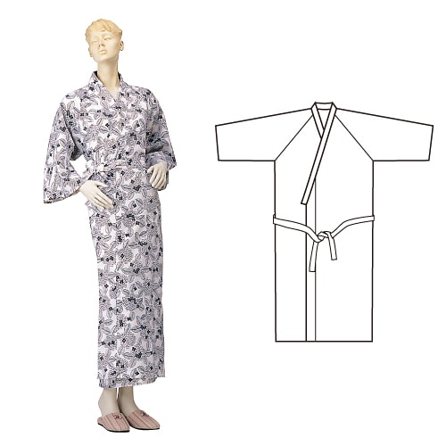 和風部屋着 入院 介護【こだわりの日本製 】婦人ガーゼ ねまき ひば抗菌加工 乾燥機可 日本製 肌側ガーゼでやさしい着心地。抗菌防臭加工、背中シームレス、ラグラン袖など思いやりの工夫 Sサイズ・Mサイズ・Lサイズ・2000円プラスで特大サイズ有り(3L～5L相当) 素材/綿100%