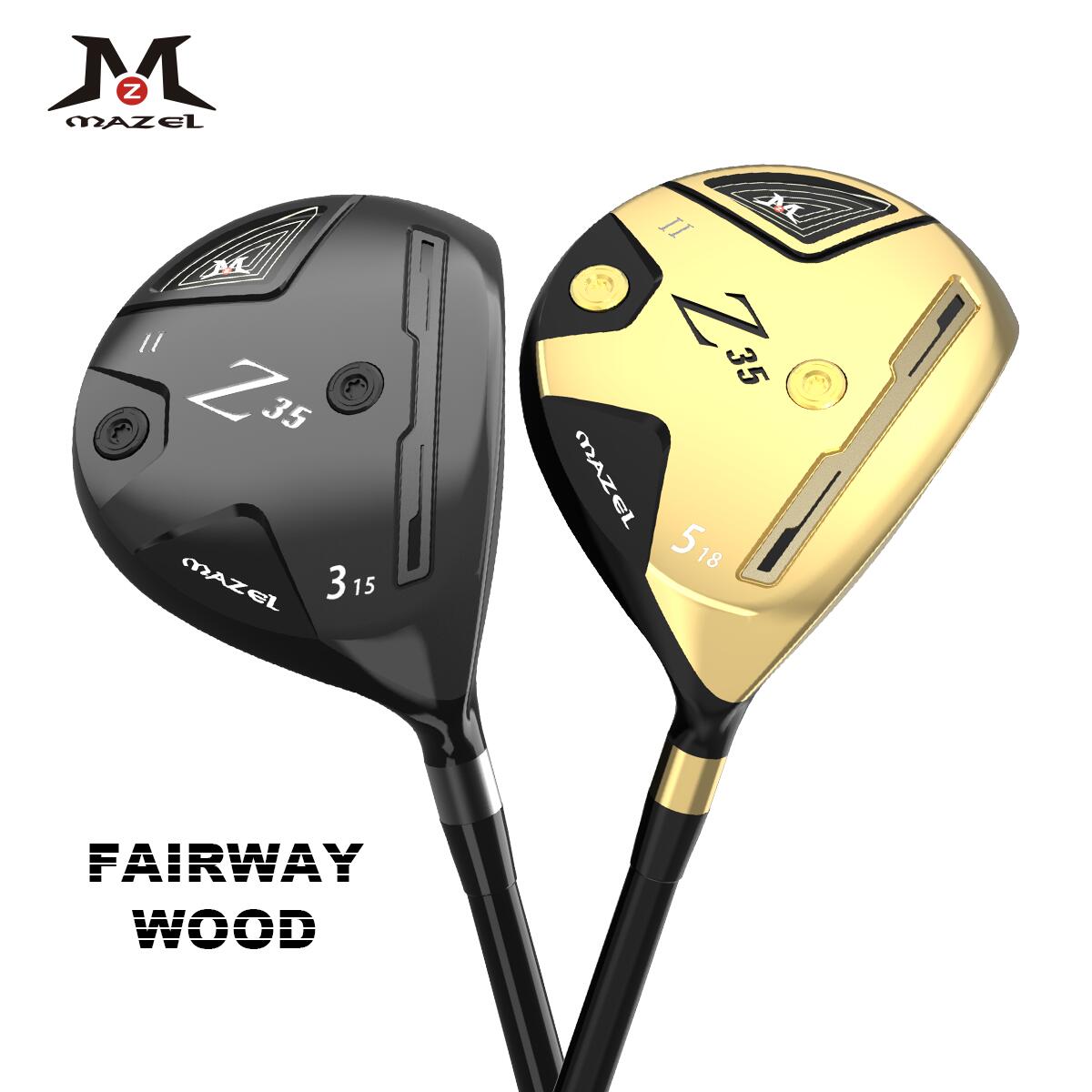 MAZEL フェアウェイウッド Fairway wood 3番 5番 コースで使いやすい|MAZELGOLF