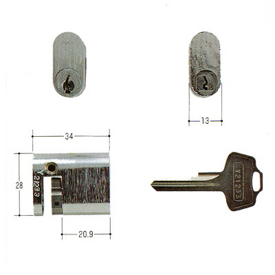 楽天市場】WEST ウエスト 取替用シリンダー WCY-40 : マニアック