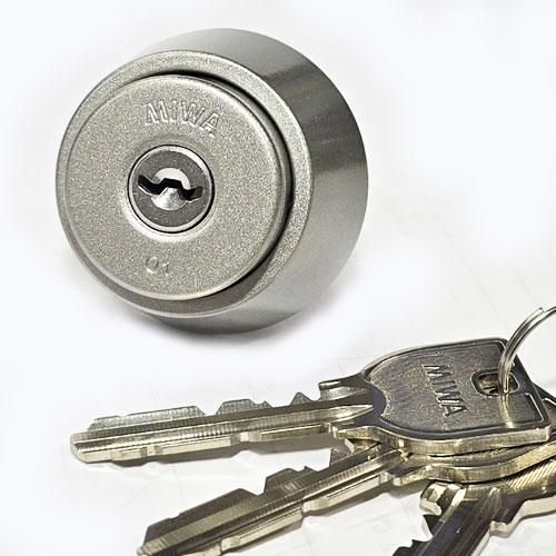 楽天市場】MIWA PR LA(DA)シリンダー /SF(塗装シルバー）色（キー3本付