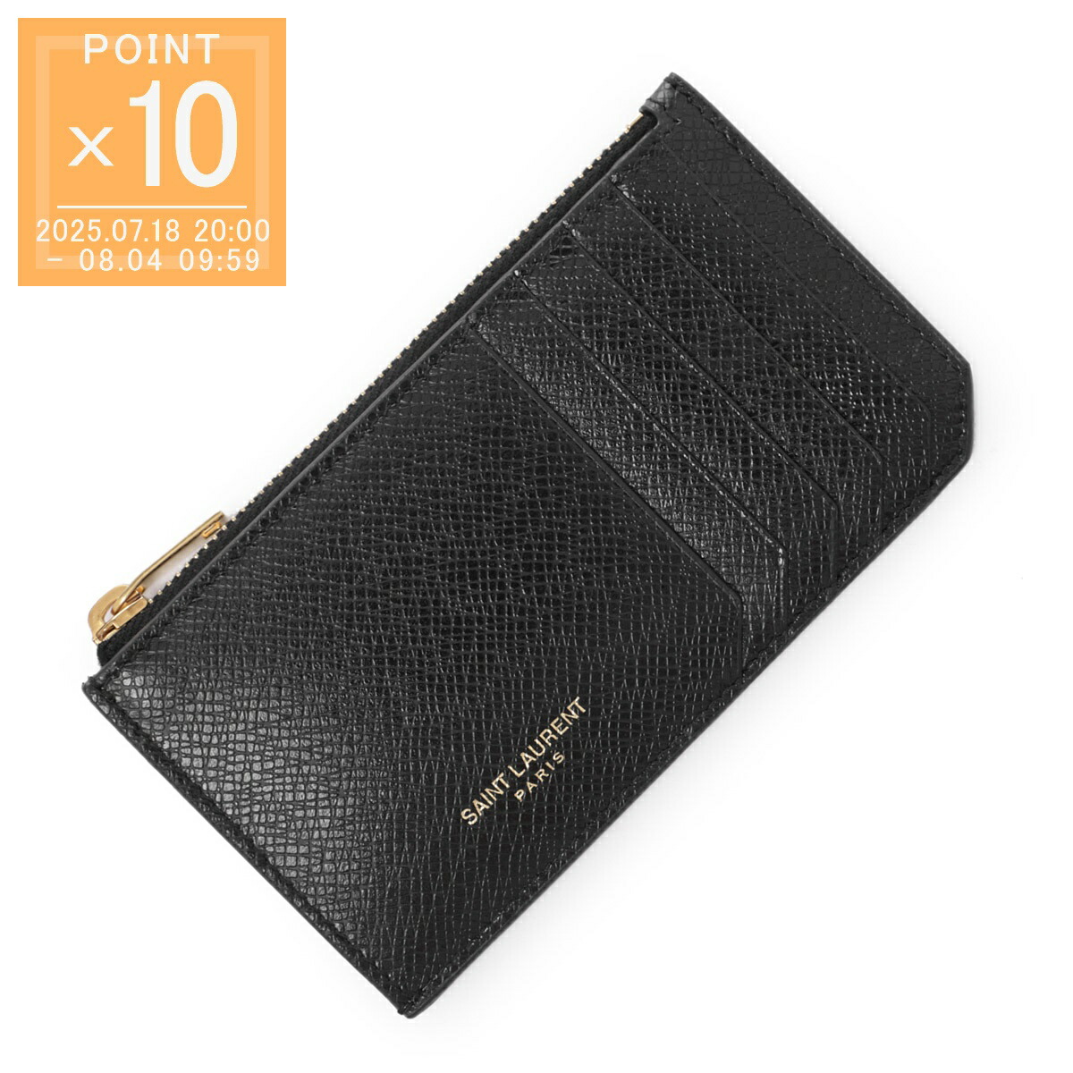 【定価¥66,000】SAINT LAURENT ブラック マネークリップ 378005-dzede-100004.jpg