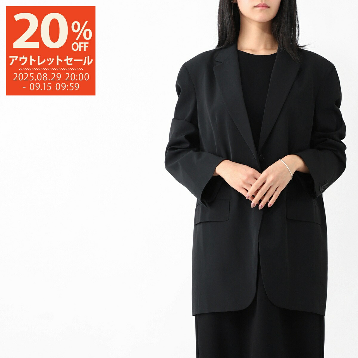 THE ROW ザロウ　therow ウール　ピンストライプ　ジャケット　美品 5225W1973BLKF_grande.jpg?v=