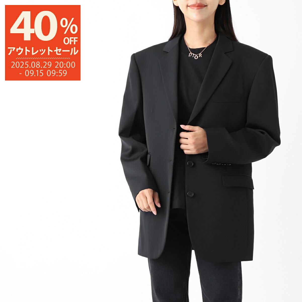 ザロウ　ブラック　ジャケット THE ROW ザ・ロウ ジャケット DIOMEDE JACKET ダイオミード 7428