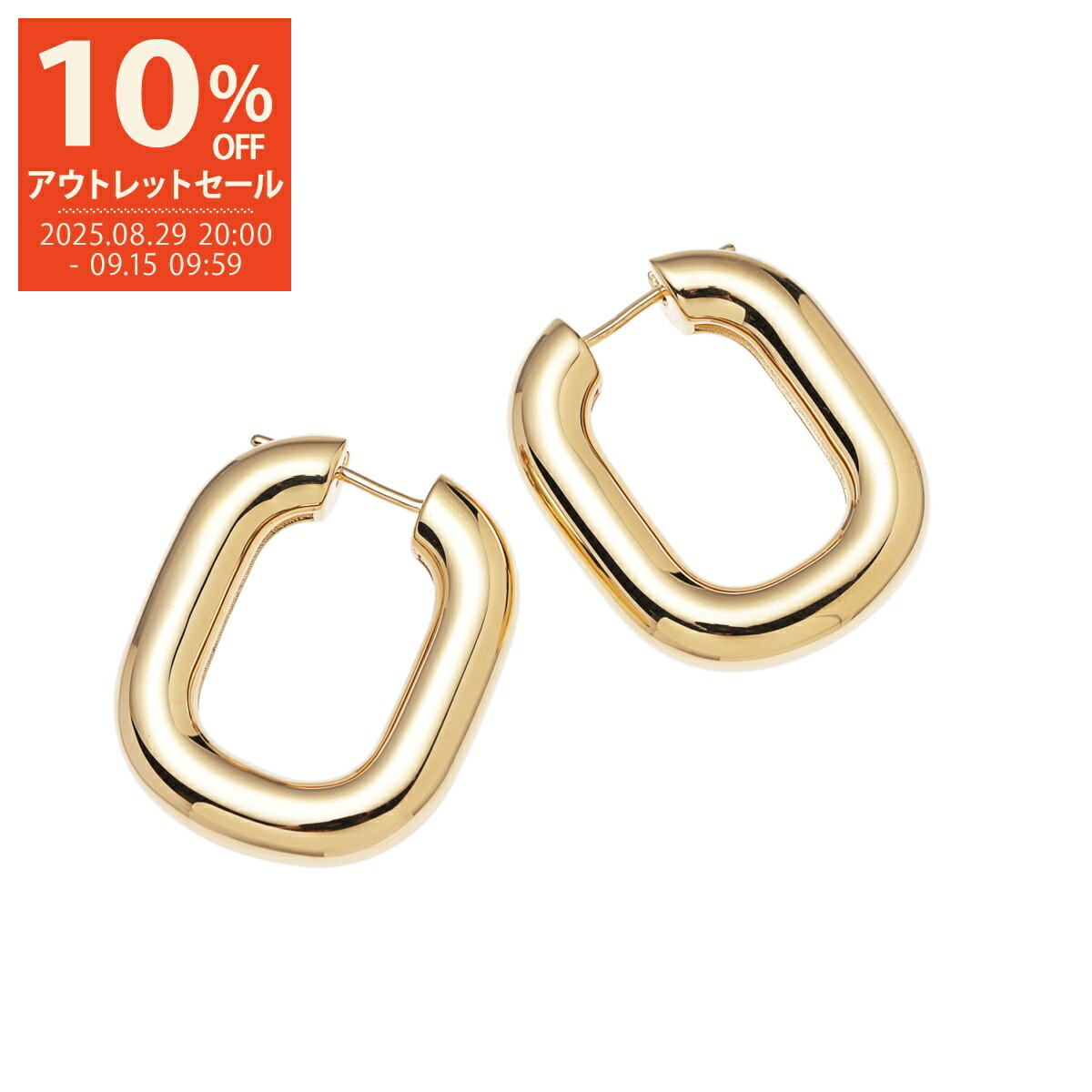 専用/ジルサンダー、ゴールドの個性的なデザイン ピアス(両耳用) JIL SANDER（ジルサンダー）の「CLASSIC ROUND EARRINGS 7