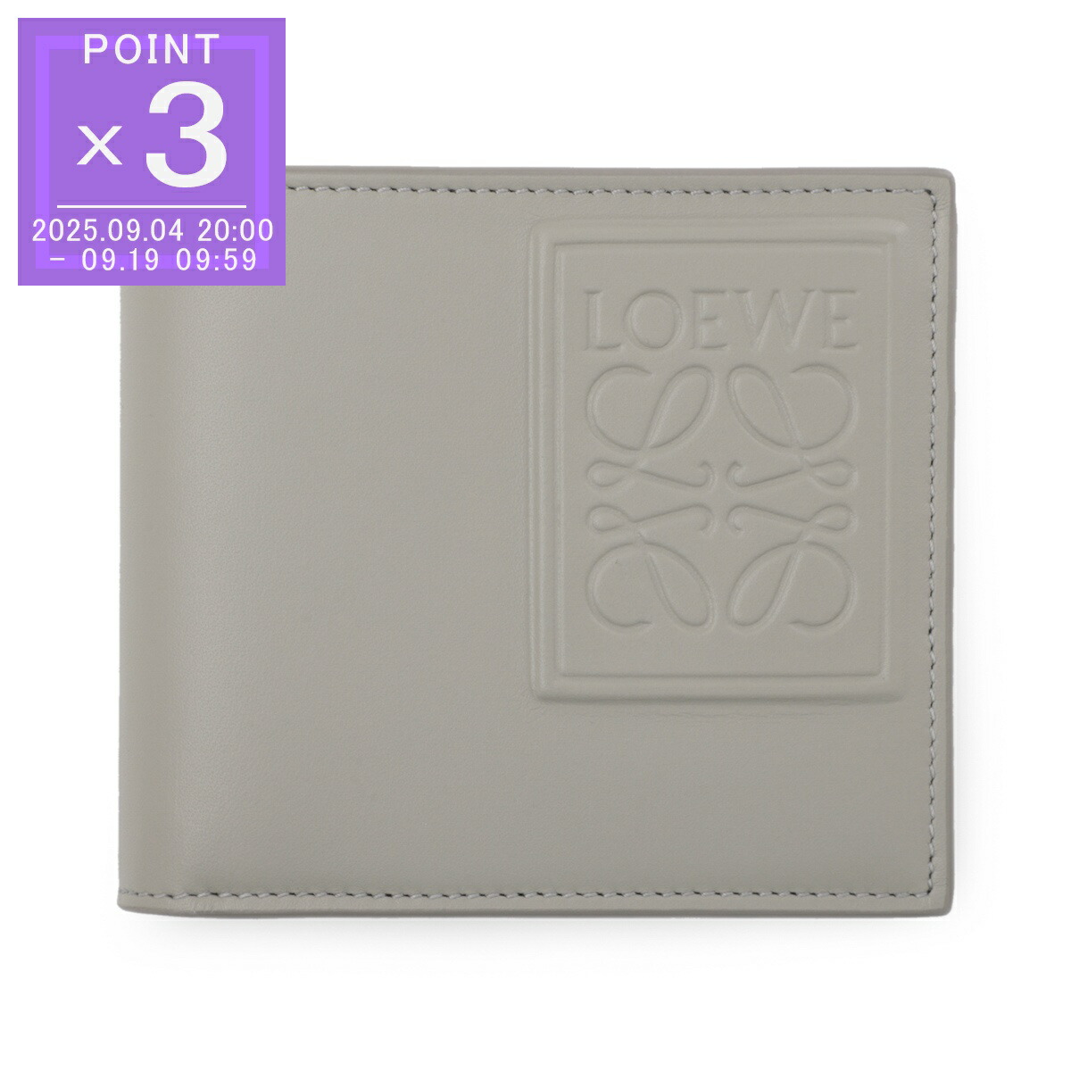 【USD】LOEWE　財布 LOEWE ロエベ Logo Tri-Fold Zip Wallet トライフォールド