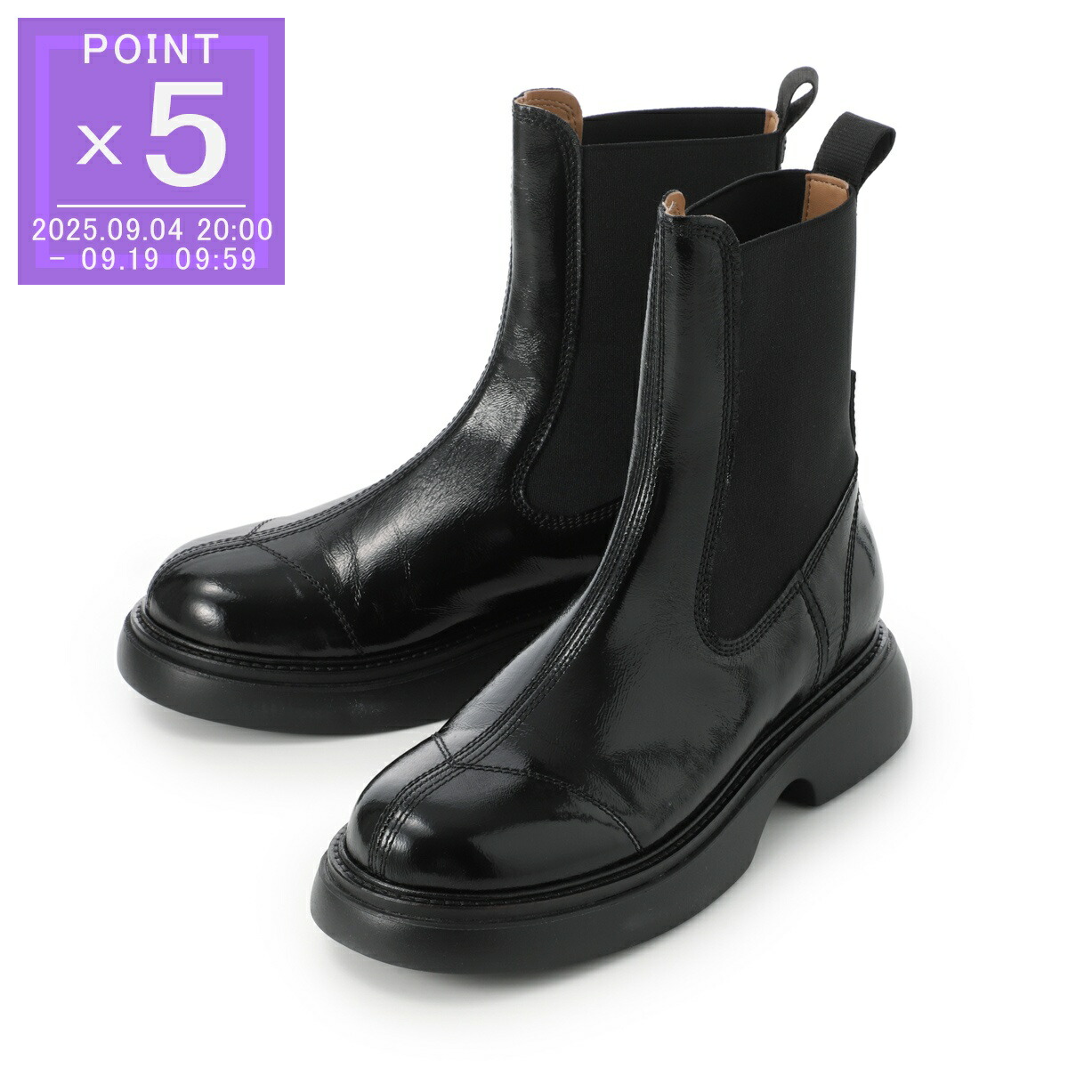 楽天市場】GANNI ガニー ロングブーツ High Chelsea Boot Black