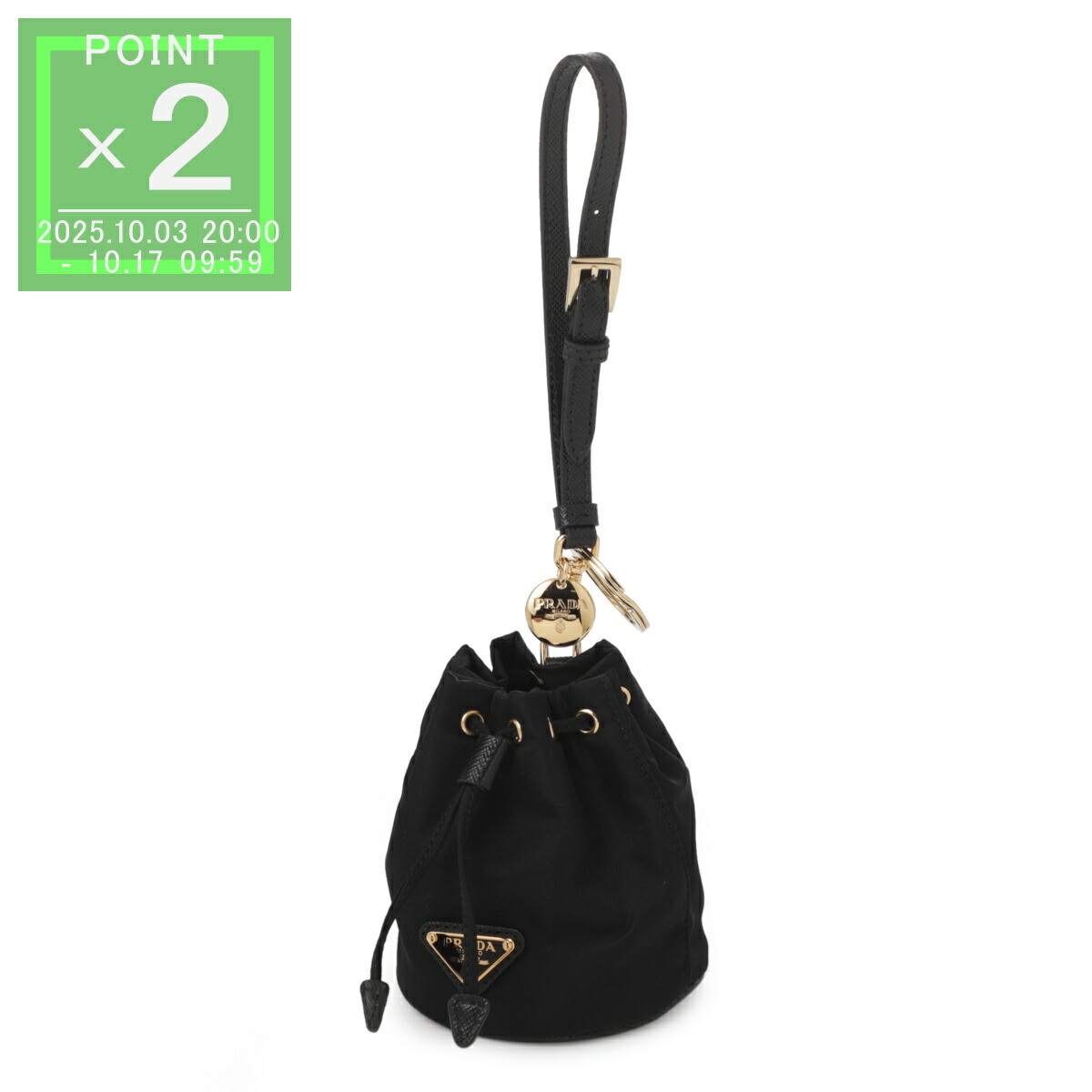 楽天市場】プラダ PRADA ポーチ ミニバッグ ブラック レディース