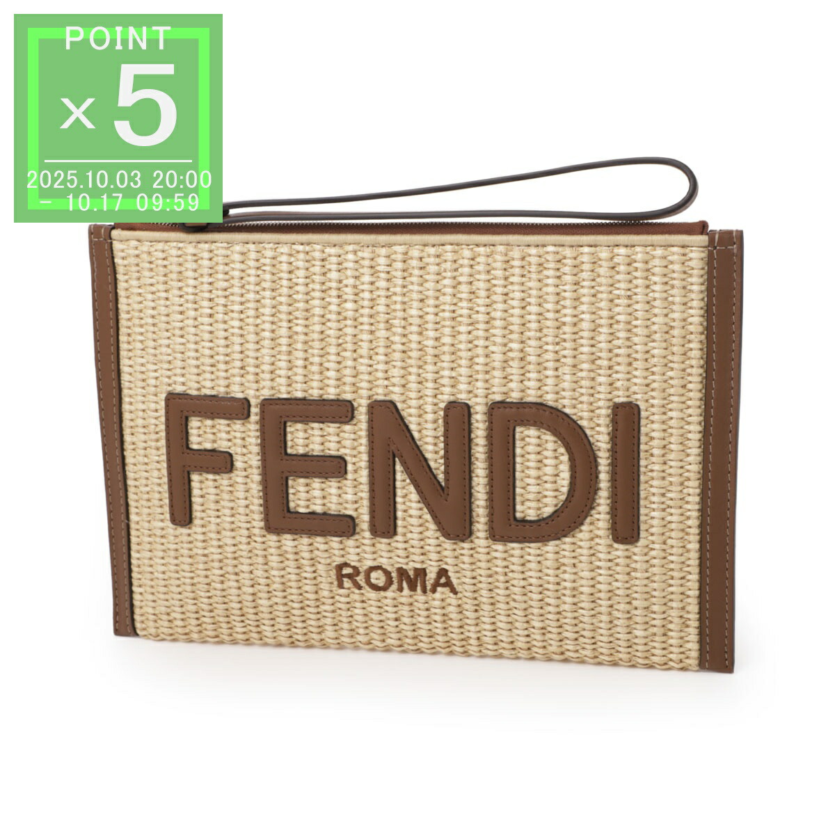 Fendi 刺繍デニムクラッチバッグ FENDI 25SS BAGUETTE コーラルバンダナ刺繍 デニムバッグ MEDIUM
