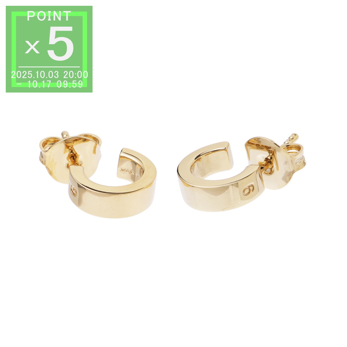 MM6 Maison Margielaフープピアス　ゴールド Maison Margiela ゴールド フープピアス mm6 MM6 - エム エム