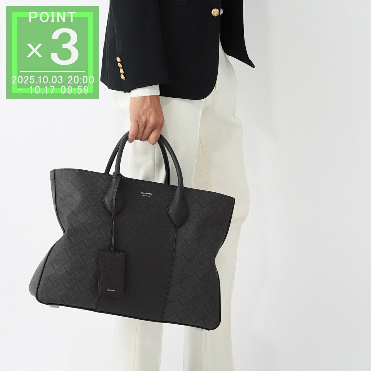 楽天市場】フェラガモ FERRAGAMO トートバッグ ブラック