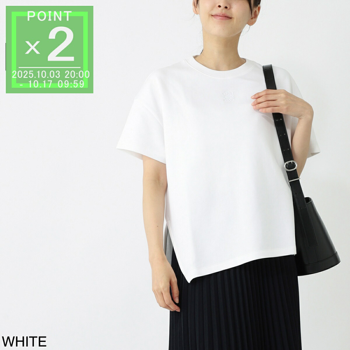 楽天市場】ロエベ LOEWE クルーネックTシャツ ホワイト