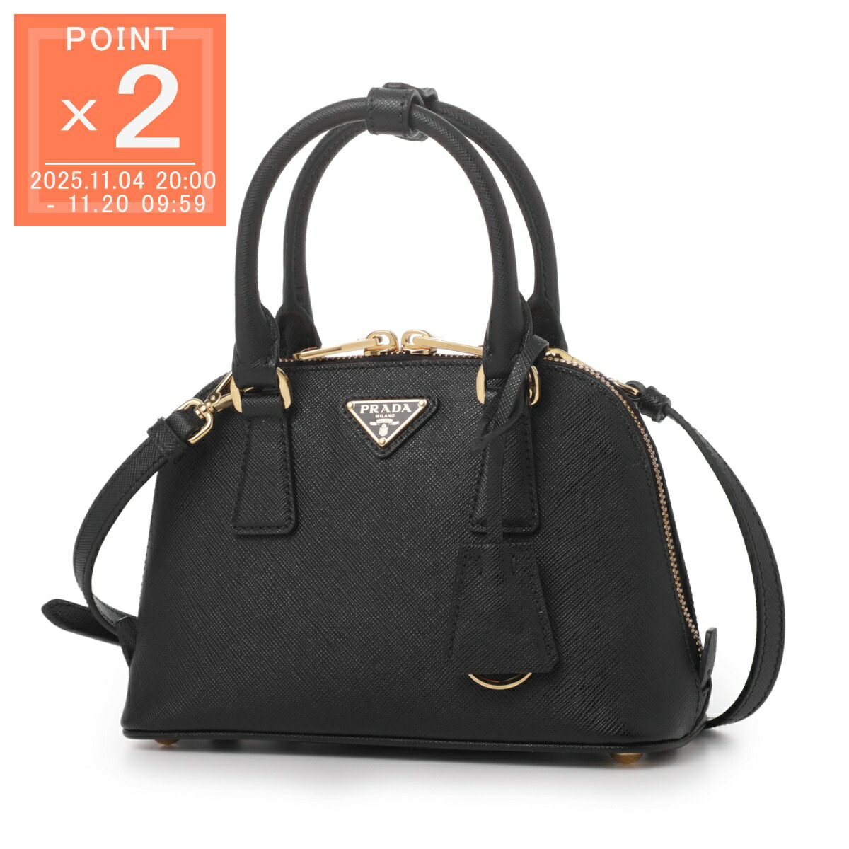 ✨希少✨ PRADA プラダ 2WAY ビジネスバッグ　旅行バッグ　ショルダー 楽天市場】プラダ PRADA ショルダーバッグ 2WAY ハンドバッグ ブラック