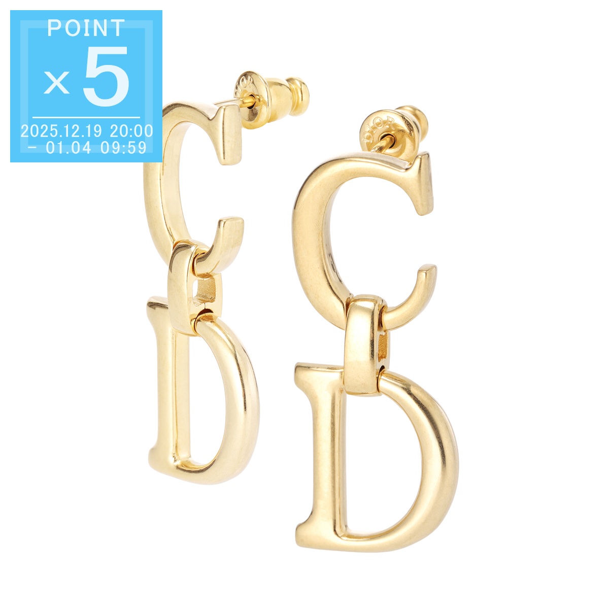 楽天市場】ディオール Dior ピアス ゴールド 両耳用 CD Clair D Lune