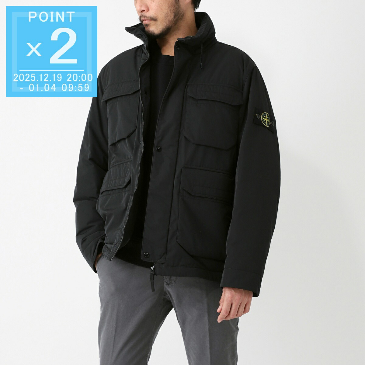 楽天市場】STONE ISLAND ストーンアイランド 中綿ジャケット POLYESTER