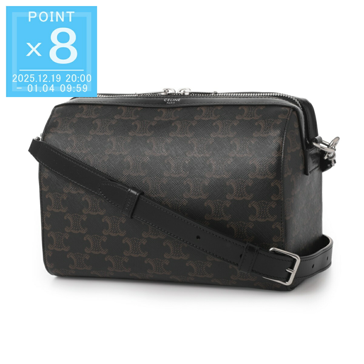 セリーヌ　バック 楽天市場】CELINE Duffle bag Triomphe Canvas 11385 2BZK 38SI Black