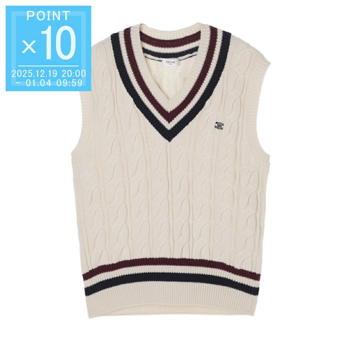 楽天市場】CELINE セリーヌ ベスト 2ADCK823Y.38NO メンズ ジレ ウール