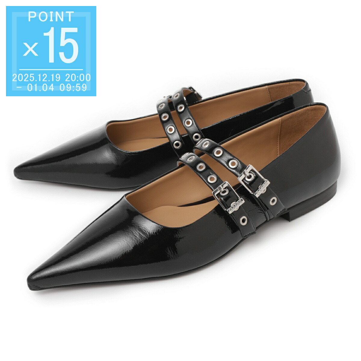 楽天市場】【アウトレット】ガニー GANNI バレエシューズ フラット