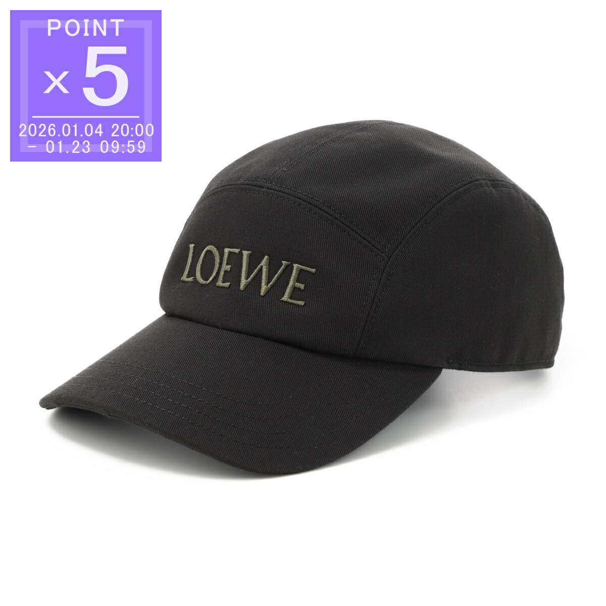 楽天市場】ロエベ LOEWE コットンキャップ 6パネルキャップ ブルー