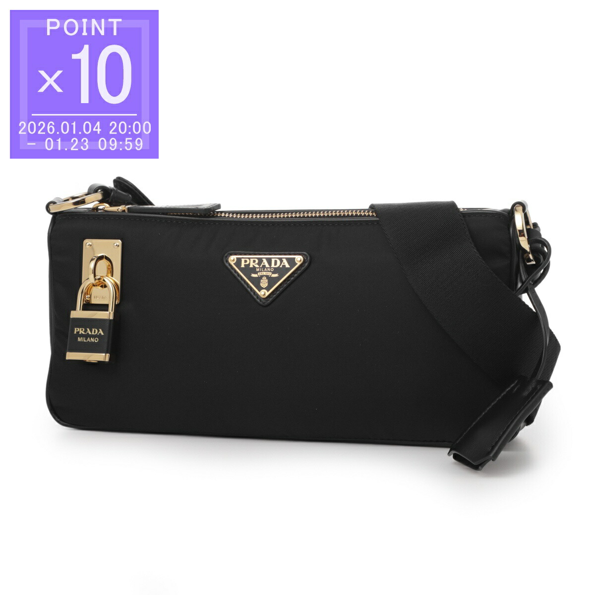 近年モデル✨ PRADA プラダ ショルダーバッグ ブラック 黒 1BD671 楽天市場】プラダ PRADA 斜め掛けショルダーバッグ レディース