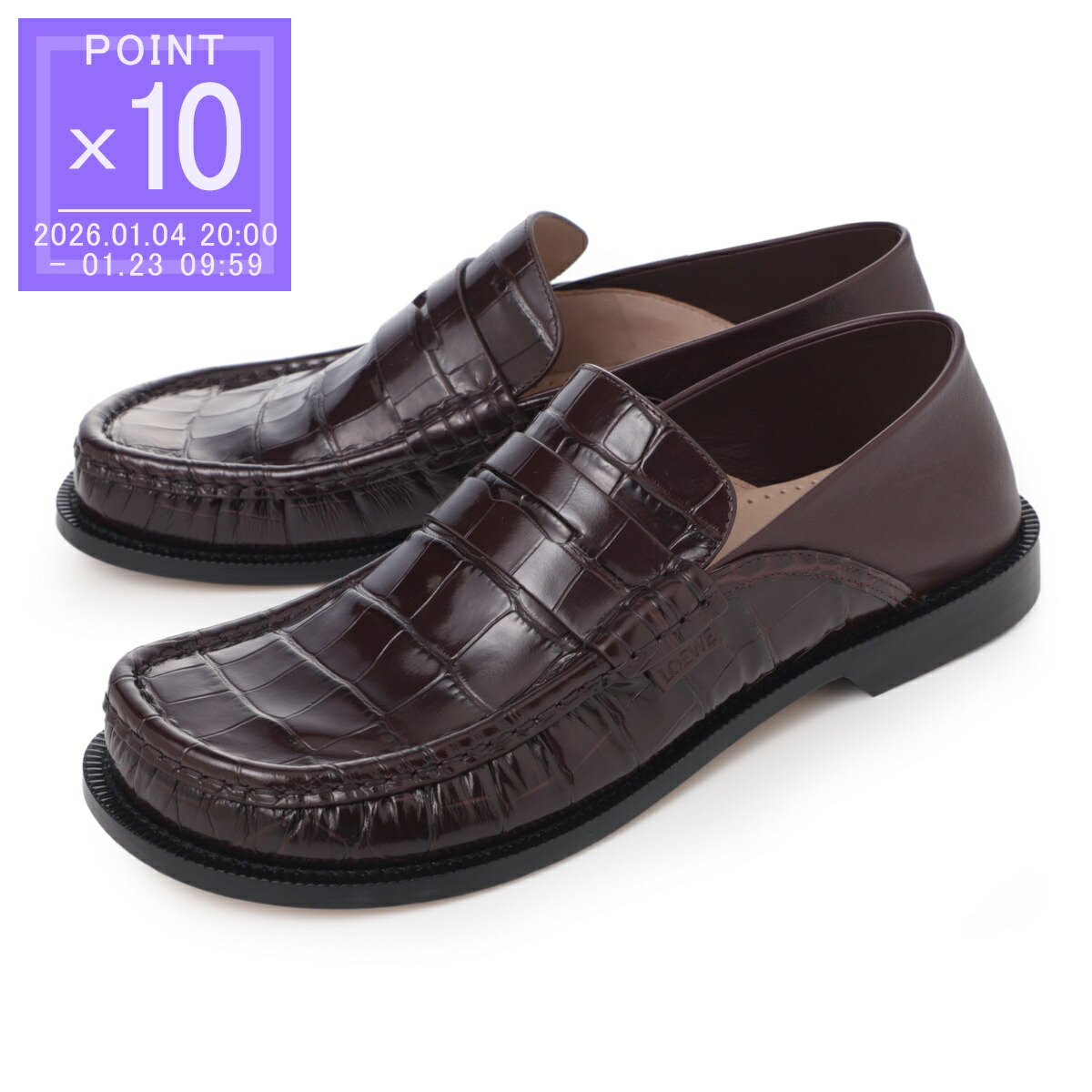 楽天市場】ロエベ LOEWE ローファー ブラック レディース 大きいサイズ