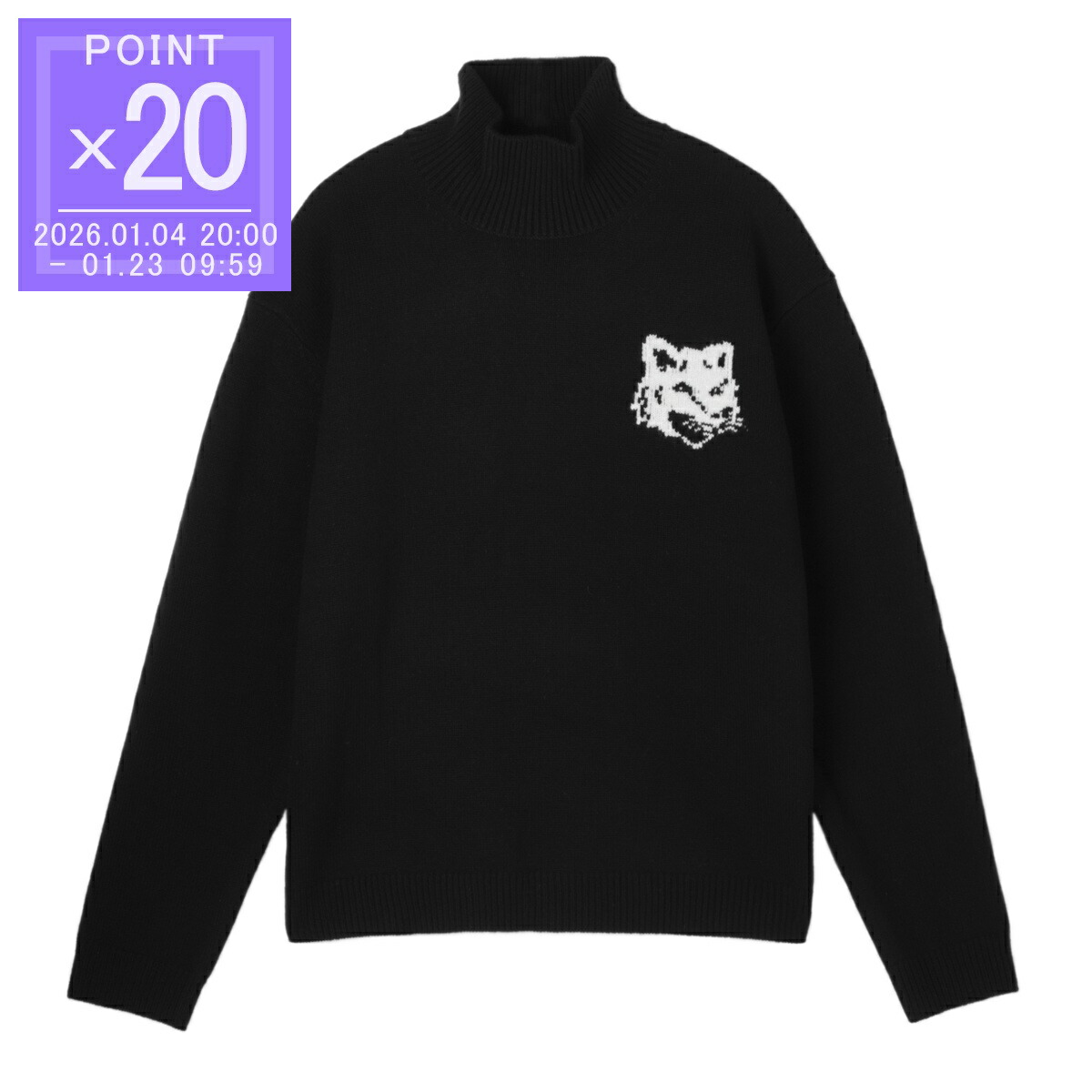 楽天市場】メゾンキツネ MAISON KITSUNE クルーネックニット セーター