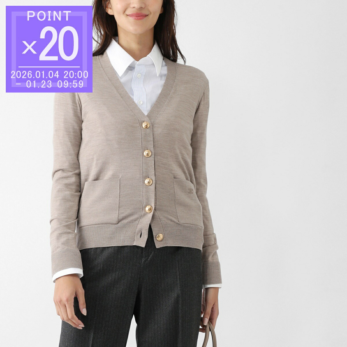 楽天市場】CELINE セリーヌ カーディガン 2AC91579S.24BK レディース