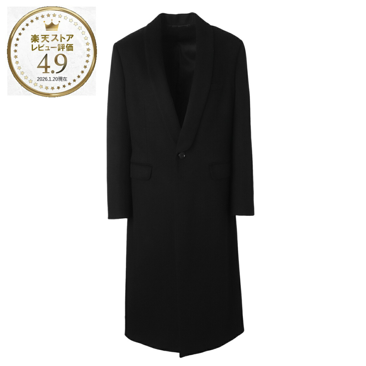 セリーヌ CELINE ウールコート チェスターフィールドコート ブラック レディース 2m73c 998k 38no MANTEAU CHESTERFIELD COL CHALE【返品送料無料】
