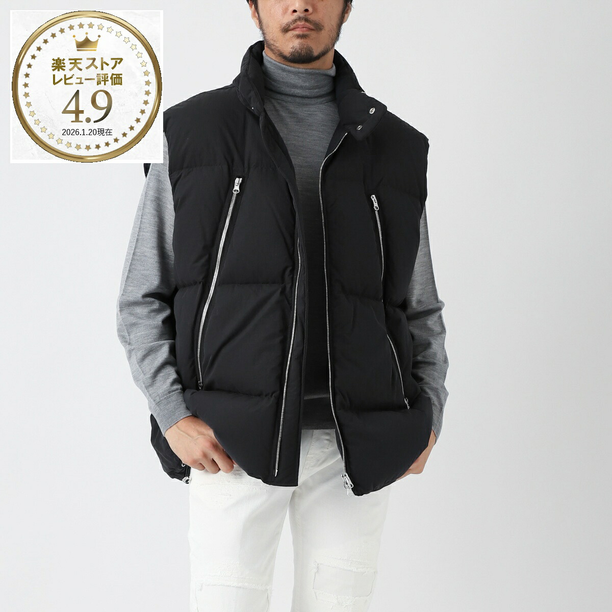 エムエム 6 メゾンマルジェラ MM6 Maison Margiela ダウンベスト ブラック メンズ s52fb0075 s76536 900【返品送料無料】