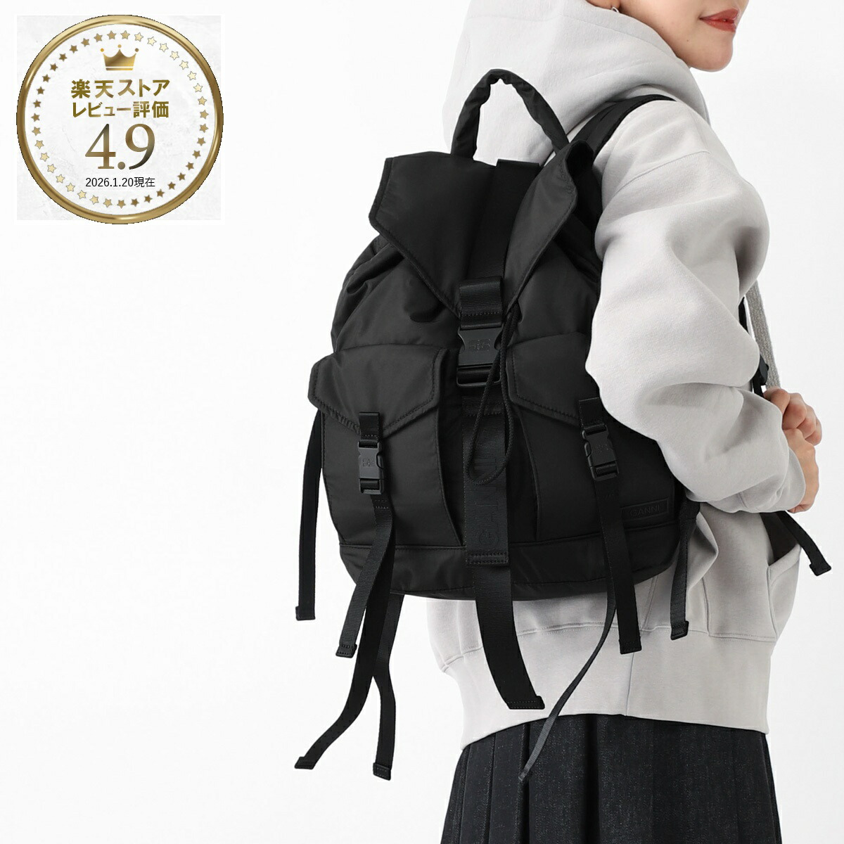 楽天市場】【2,000円クーポン対象】ガニー GANNI バッグ バックパック