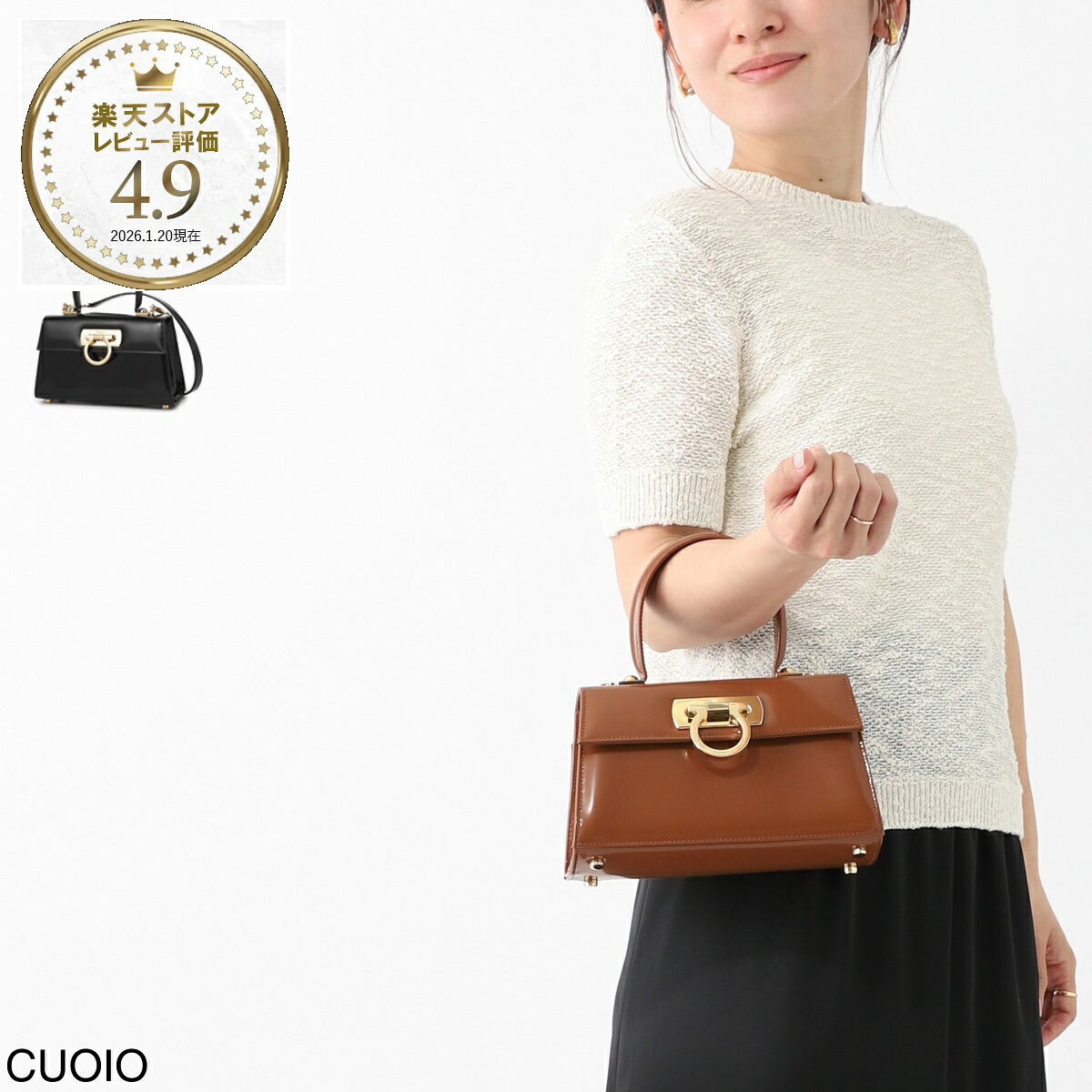 フェラガモ FERRAGAMO ハンドバッグ 2WAY レディース t handle ew 212958 0759963 cuoio【返品送料無料】