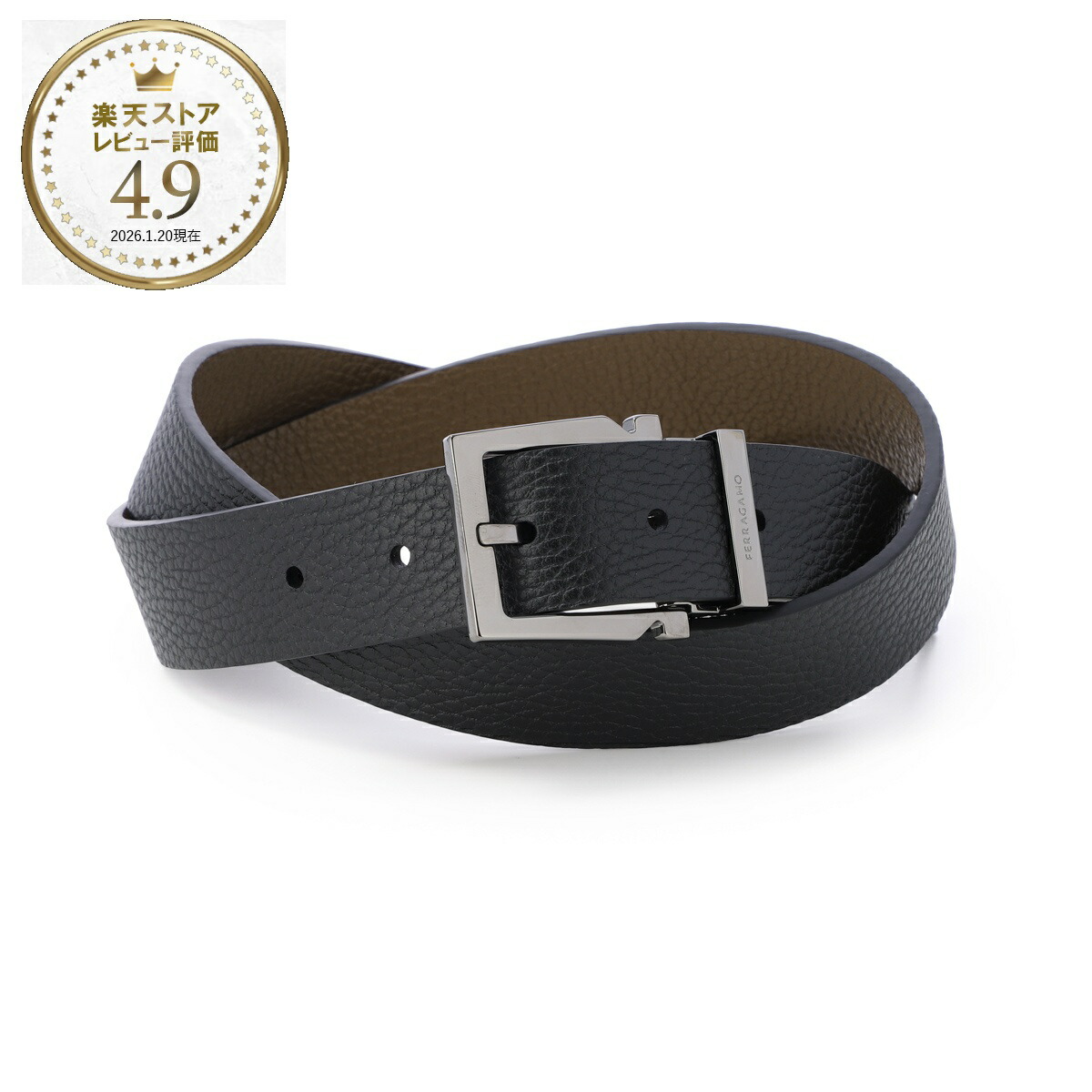 楽天市場】FERRAGAMO フェラガモ ベルト 67 A254 メンズ リバーシブル