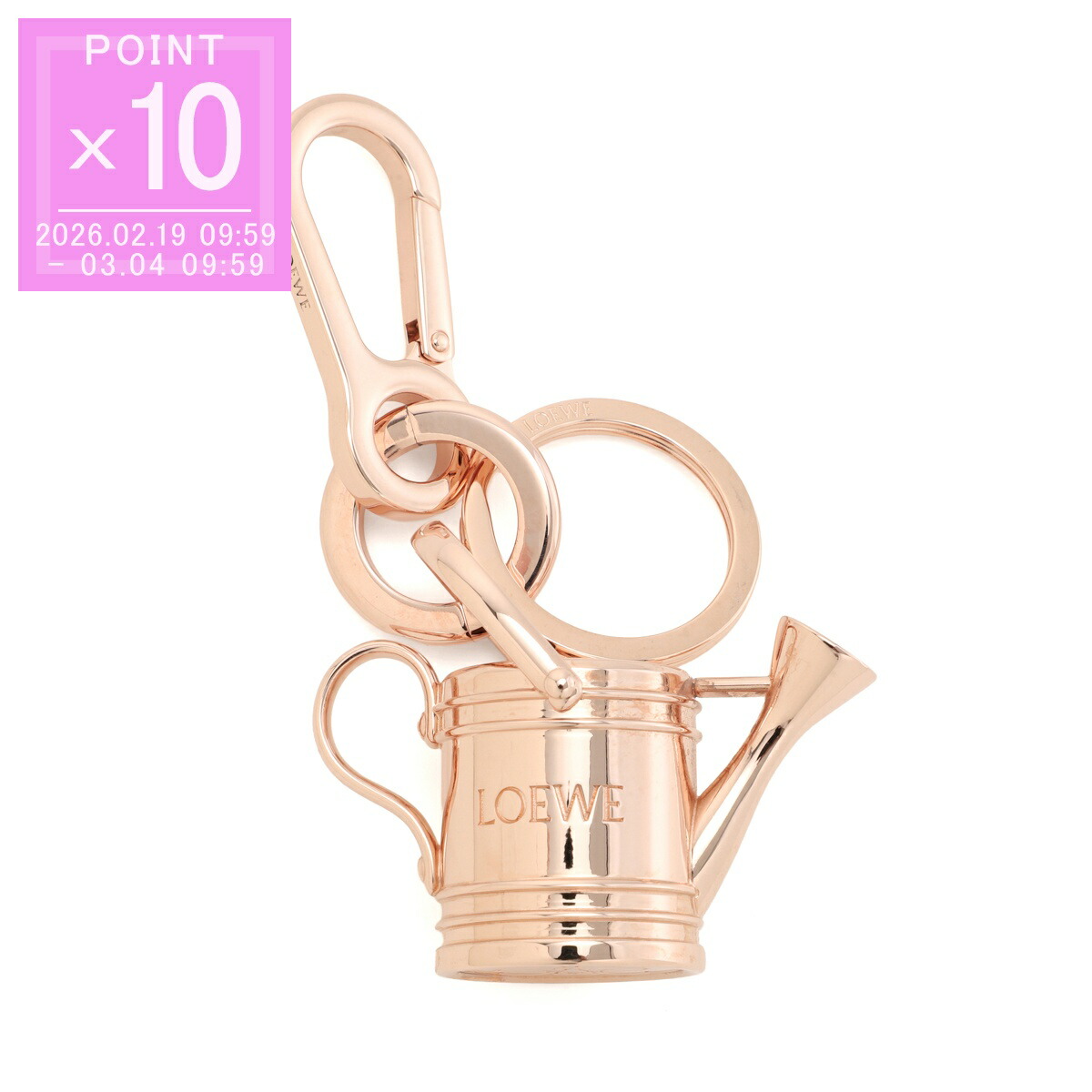 楽天市場】ロエベ LOEWE キーリング バッグチャームゴールド