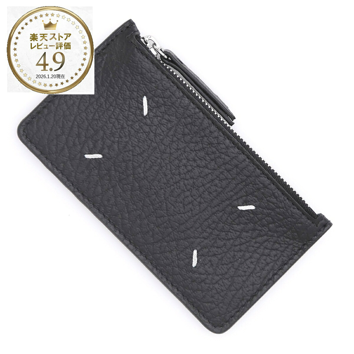 メゾンマルジェラ Maison Margiela コインケース フラグメントケース ブラック レディース s56ui0143 p4455 t8013 CARD HOLDER ZIP EW【返品送料無料】