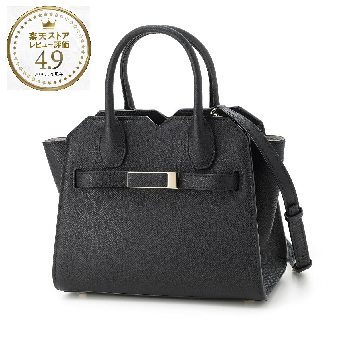 ヴァレクストラ Valextra ハンドバッグ 2WAY ショルダーバッグ ブラック レディース wbmi0005010loc99 nn nero MILANO MICRO ミラノ マイクロ【返品送料無料】