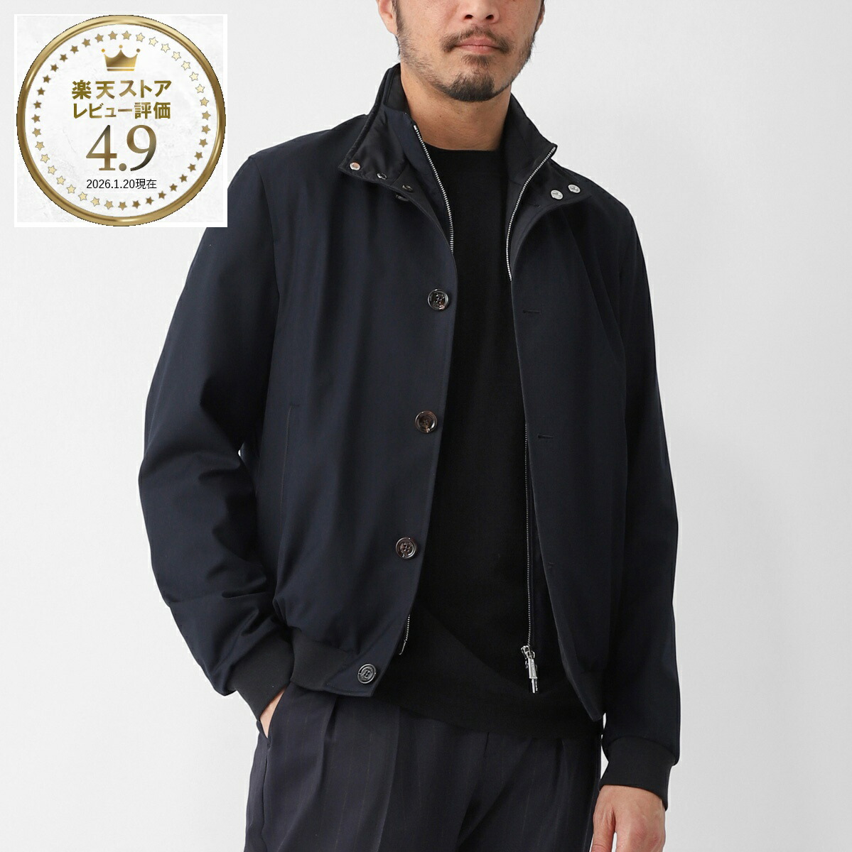 ムーレー MOORER ブルゾン ブルー メンズ 大きいサイズあり bernie pum darkblu BERNIE-PUM バーニー【返品送料無料】 82,390円