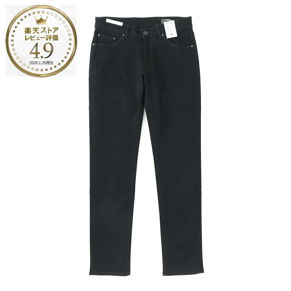 ピーティートリノデニム PT TORINO DENIM ジップフライジーンズ ブラック メンズ c5dj05z30bas oa31 dk76 SWING SUPER SLIM FIT【返品送料無料】
