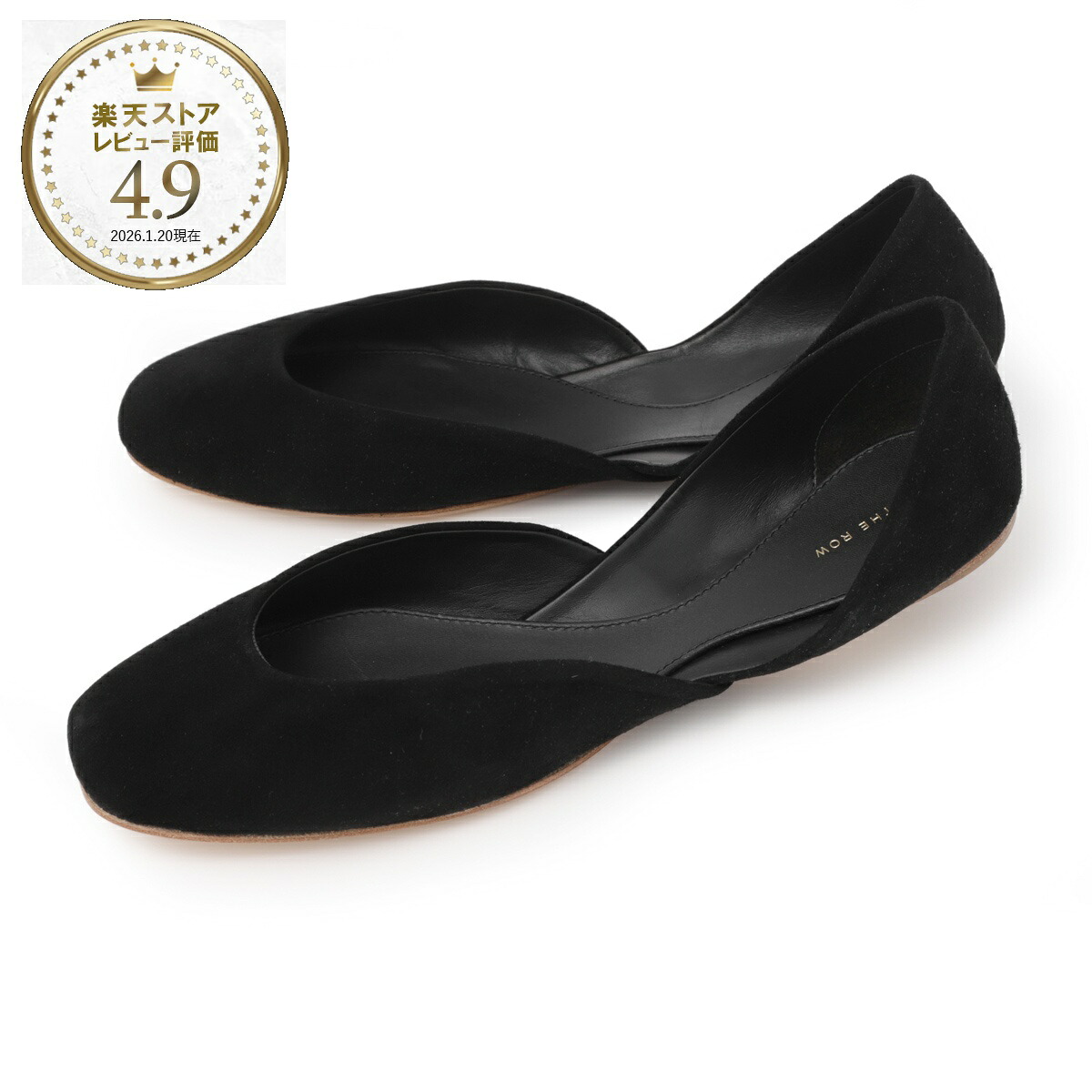 ザ ロウ THE ROW フラットシューズ バレエシューズ ブラック レディース 大きいサイズあり f1518 l21 blk GEMMA BALLET【返品送料無料】
