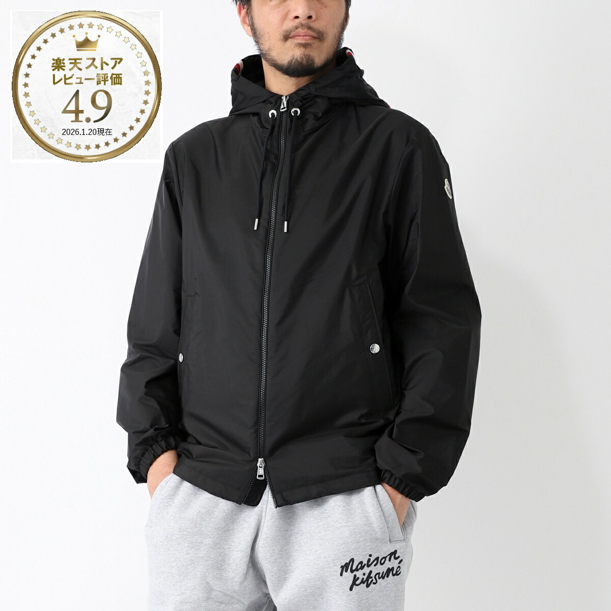 楽天市場】モンクレール MONCLER ウインドブレーカー ブラック メンズ