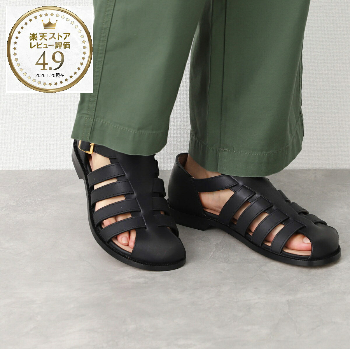 ロエベ LOEWE サンダル グルカサンダル ブラック レディース l814465x77 1100 LOEWE CAMPO SANDAL【返品送料無料】
