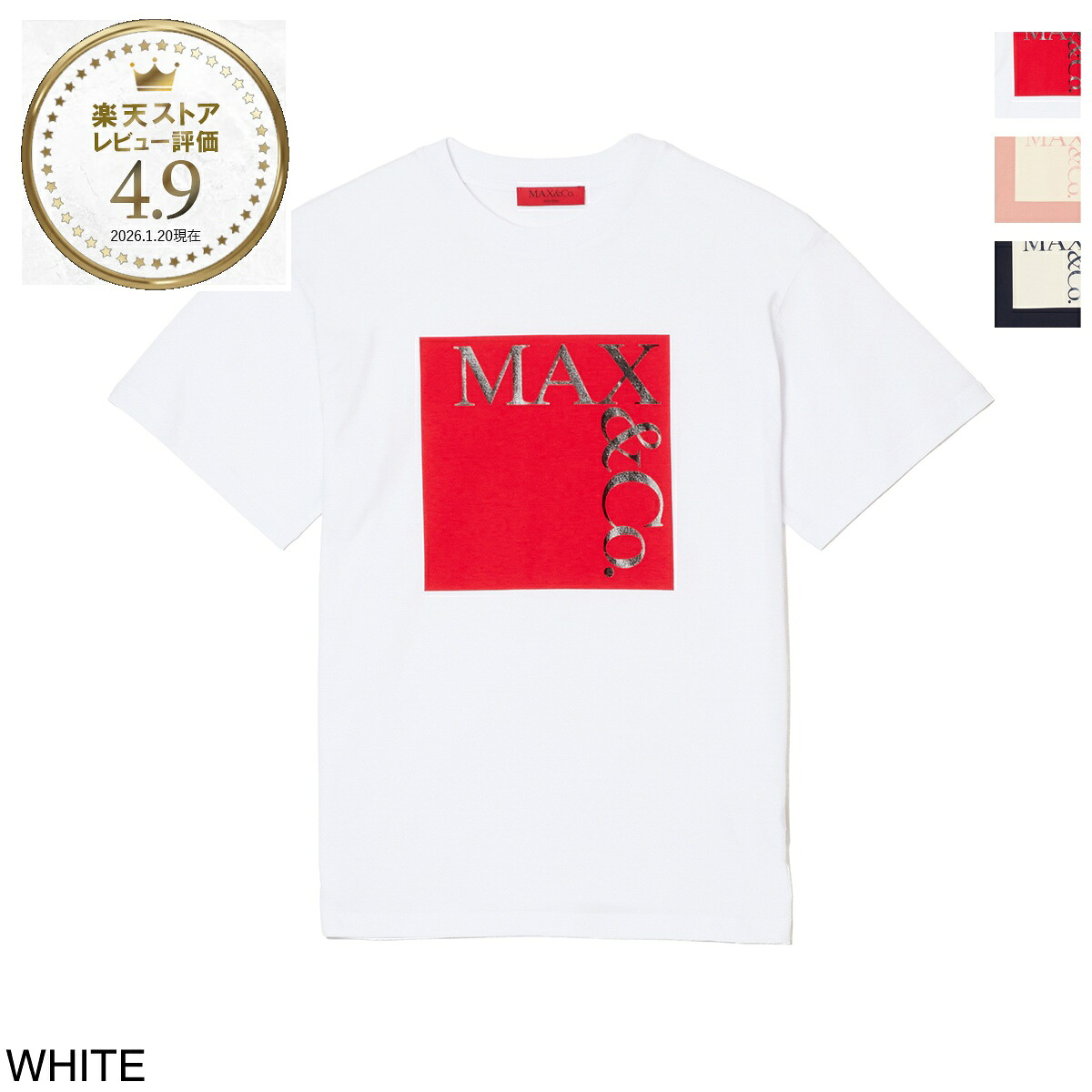 マックスアンドコー MAX＆Co. クルーネックTシャツ KIDS キッズ レディース maxt1f mx0005 mx057 mx10c MAX MARA MAX&CO ロゴT【返品送料無料】[2026SS]