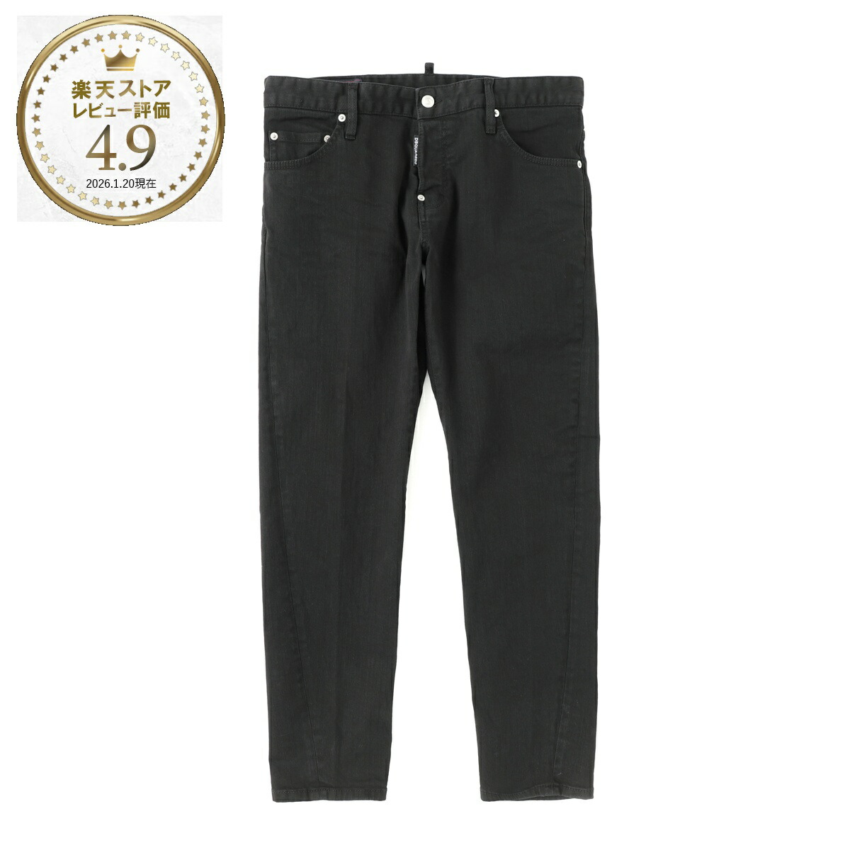 ディースクエアード DSQUARED2 ボタンフライジーンズ ブラック メンズ s74lb1869 s39781 900 SLIM TWIST JEANS【返品送料無料】[2026SS]
