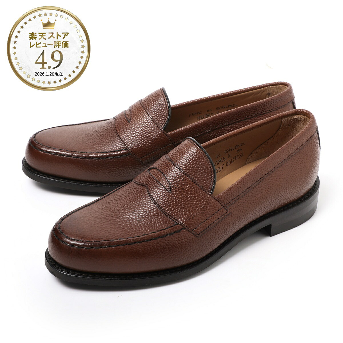 ジョセフ チーニー JOSEPH CHEANEY ローファー ブラウン メンズ HOWARD R ハワード ワイズF ラスト5203【返品送料無料】[2026AW]｜モダンブルー店
